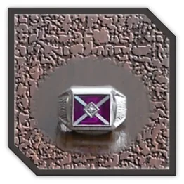 MR00300B-Sterling Silver Synthetic Ruby Men's Ring.