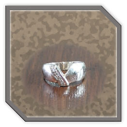 LR00250I-Sterling Silver Diamond Ladies Ring.