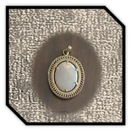 PE04200A-18ct Yellow Gold Opal Pendant.