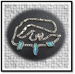 NE00780A-Sterling Silver Opal Necklace.