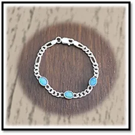 BB00350D-Sterling Silver Opal Bracelet.