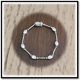 BB00380A-Sterling Silver Cubic Bracelet.